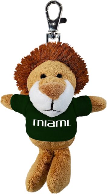 Miami Hurricanes Plush Keychain