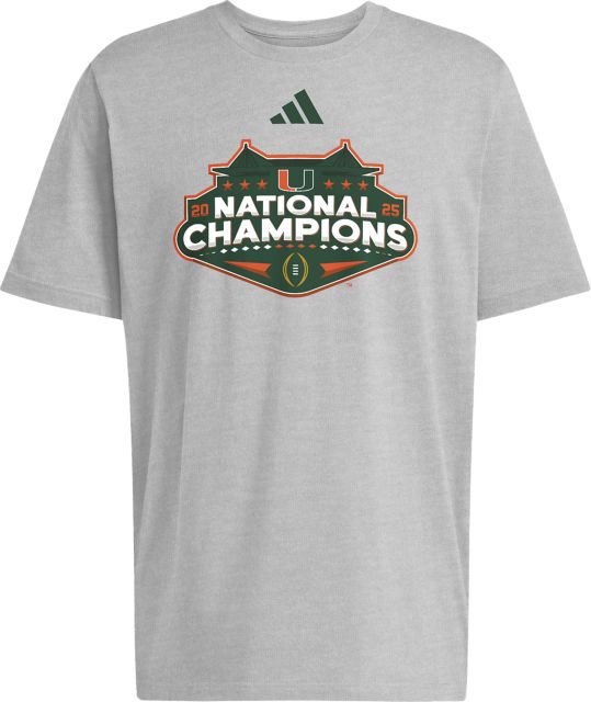 University of Miami Football 2025 National Champions Short Sleeve T-Shirt