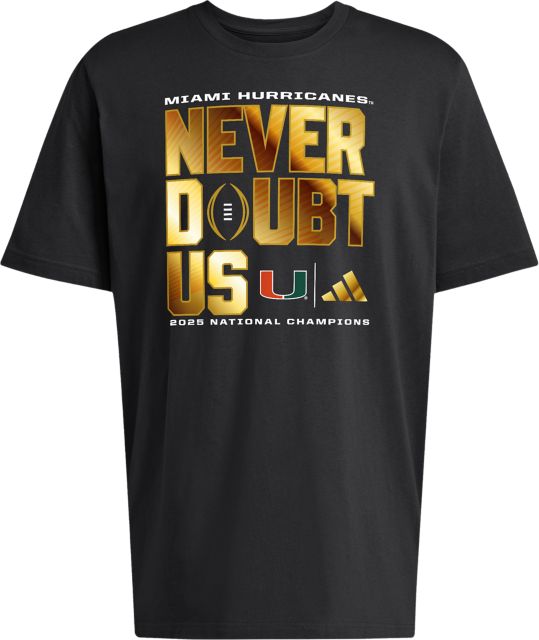 University of Miami Football 2025 National Champions Short Sleeve T-Shirt