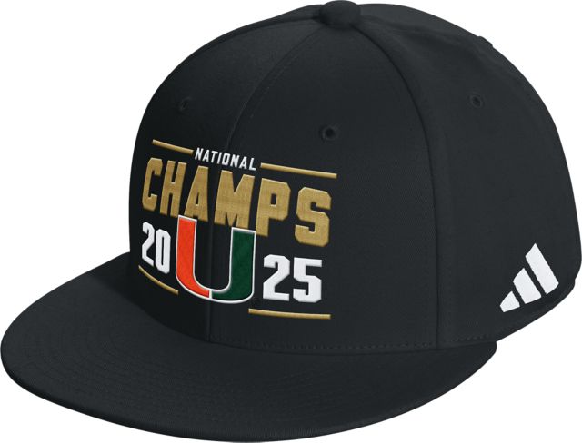 University of Miami Football 2025 National Champions Snapback Cap