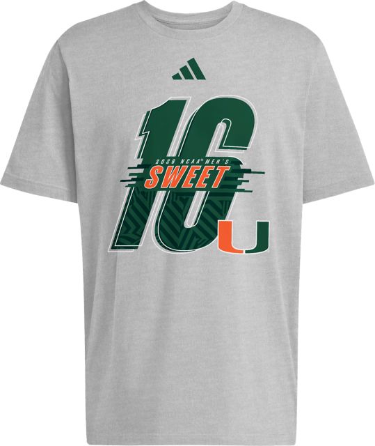 Miami Hurricanes Men's Basketball 2026 Sweet 16 Short Sleeve T-Shirt