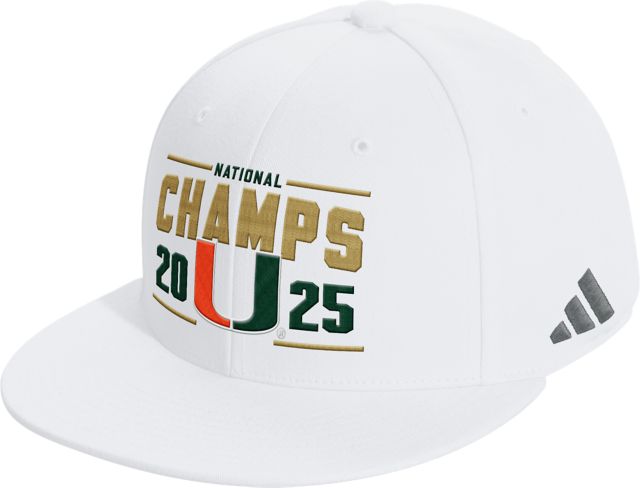 University of Miami Football 2025 National Champions Snapback Cap