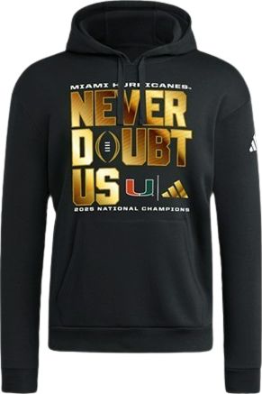 University of Miami Football 2025 National Champions Hooded Sweatshirt