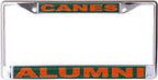 Miami Hurricanes Alumni License Plate Frame