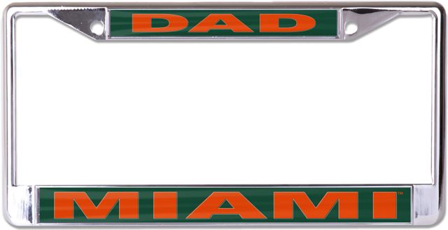 University of Miami Dad License Plate Frame
