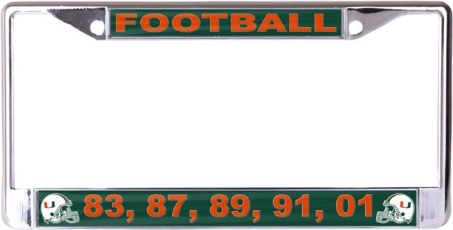 Miami Hurricanes License Plate Frame