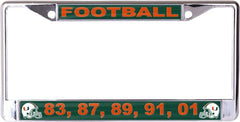 Miami Hurricanes License Plate Frame