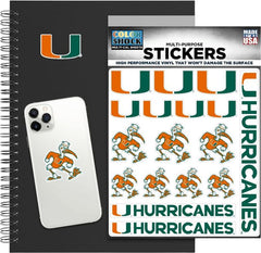 Miami Hurricanes Sticker Sheet