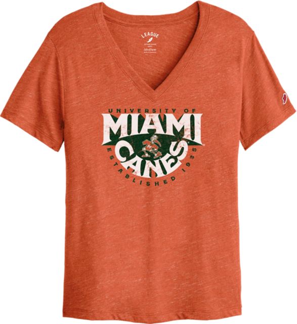 University of Miami Women's V-Neck Short Sleeve T-Shirt