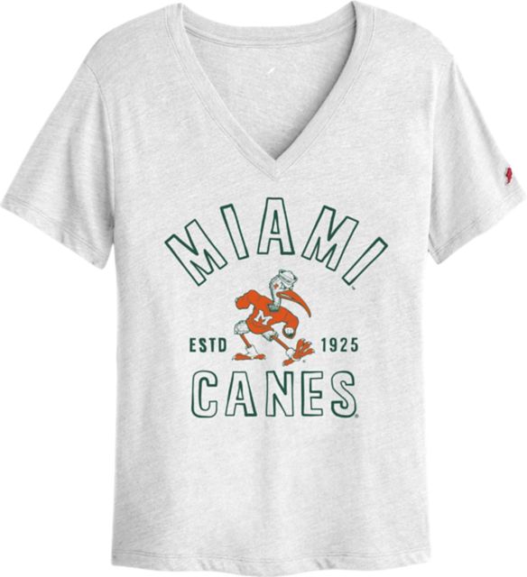 University of Miami Hurricanes Women's V-Neck Short Sleeve T-Shirt
