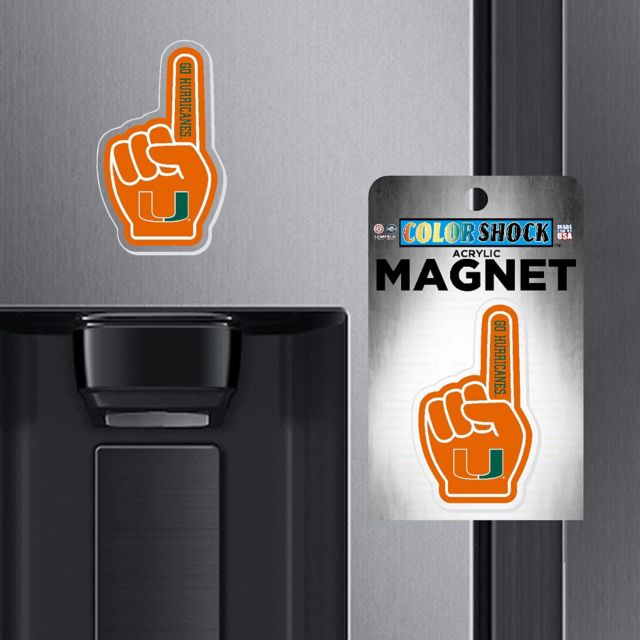 University of Miami 7'' Hurricanes Magnet