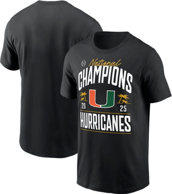 University of Miami Football 2025 National Champions Locker Room Short Sleeve T-Shirt