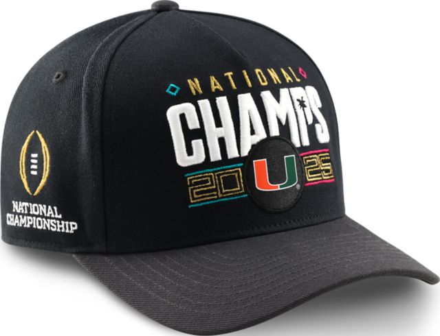University of Miami Football 2025 National Champions Locker Room Cap