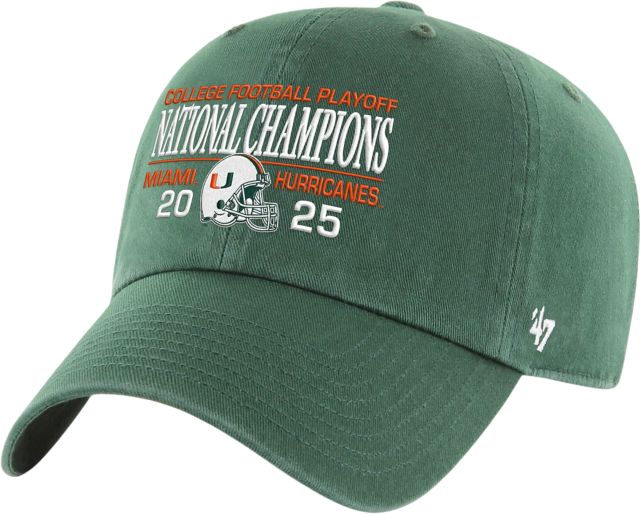 University of Miami Football 2025 National Champions Adjustable Cap