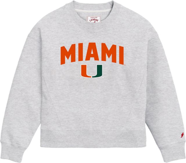 Miami Hurricanes Women's Boxy Crewneck Sweatshirt