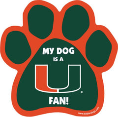 Miami Hurricanes Paw Magnet