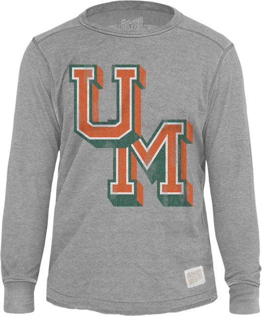 Miami Hurricanes Vault Deconstructed Crewneck Sweatshirt