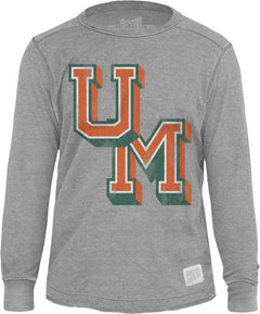 Miami Hurricanes Vault Deconstructed Crewneck Sweatshirt