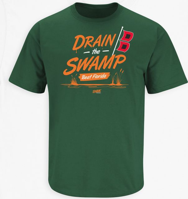 University of Miami Football Drain The Swamp Beat Florida Short Sleeve T-Shirt