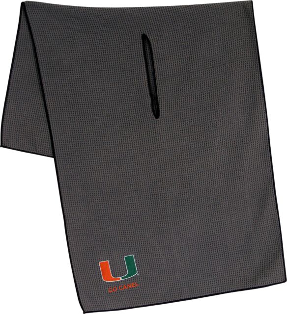 University of Miami 19x41 in. Microfiber Towel