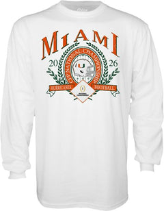 University of Miami Football 2025 National Champions Long Sleeve T-Shirt