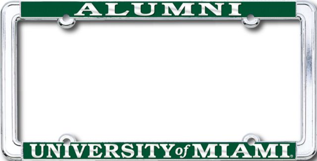 University of Miami Alumni License Plate Frame