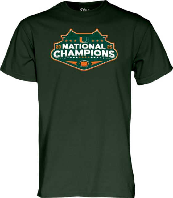University of Miami Football 2025 National Champions Short Sleeve T-Shirt