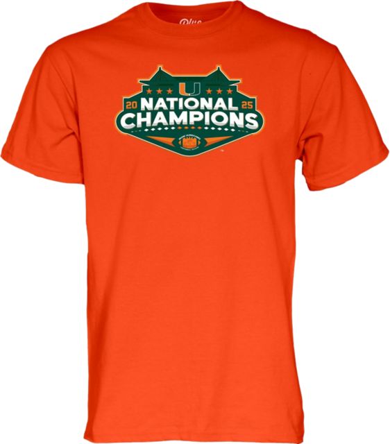 University of Miami Football 2025 National Champions Short Sleeve T-Shirt