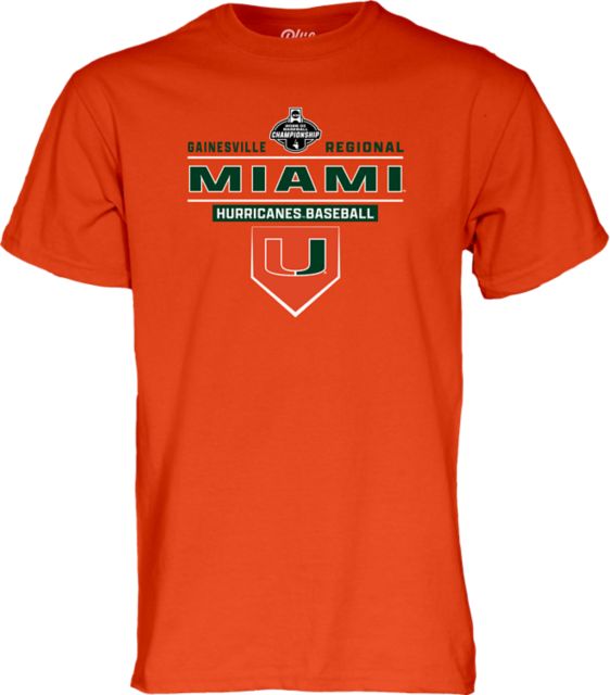 Miami Hurricanes Baseball 2026 Regional Bound Short Sleeve T-Shirt