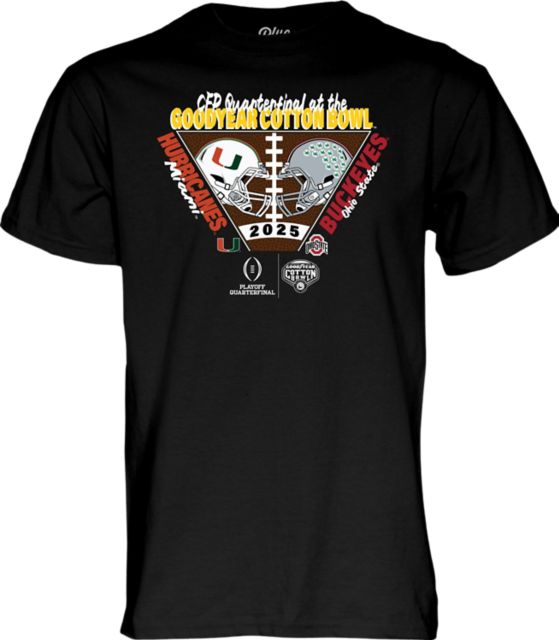 Miami Hurricanes Football 2025 Cotton Bowl Bound Short Sleeve T-Shirt