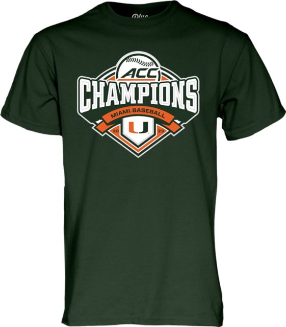 University of Miami Baseball ACC Tournament Champions T-Shirt