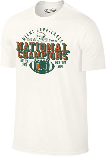University of Miami Football 2025 National Champions Short Sleeve T-Shirt