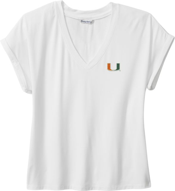 Miami Hurricanes Women's V-Neck Jersey
