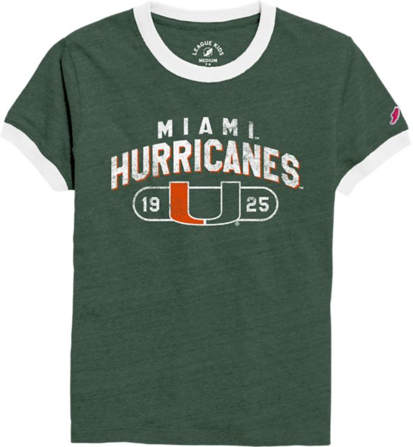 Miami Hurricanes Youth Ringer Short Sleeve T-Shirt