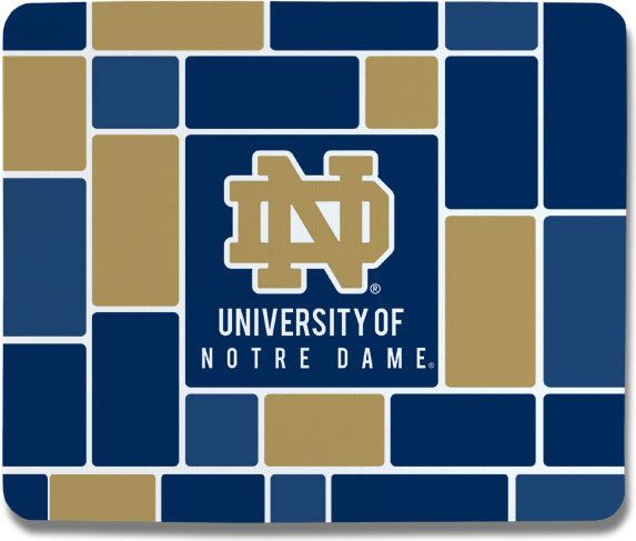 University Of Notre Dame Mousepad  Blocks