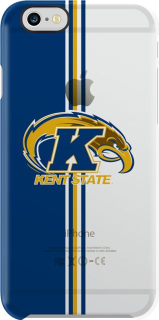 Kent State iPhone 6 Vertical Stripe Frosted Deflector Case