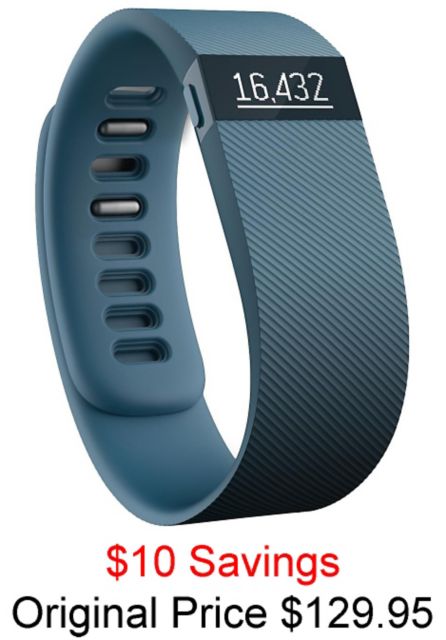 Fitbit Charge Wireless Activity Tracker Slate Large - ONLINE ONLY