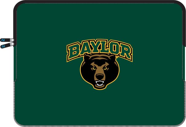 Baylor University Logo Uncommon Neoprene Laptop Sleeve 13''- Green