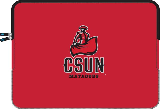 California State University Northridge Logo Neoprene Laptop Sleeve 13'' -Red