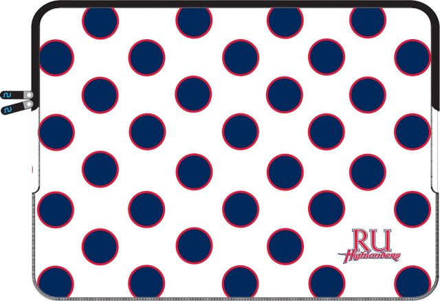 Radford University Logo Neoprene Laptop Sleeve 13'' - Polka Dot