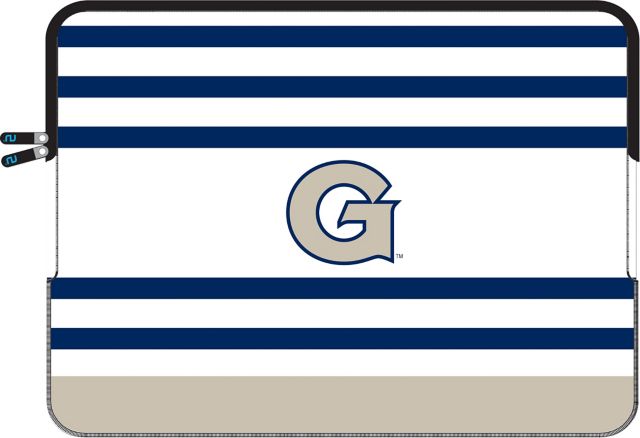 Georgetown University Logo Neoprene Laptop Sleeve 13'' -Stripe