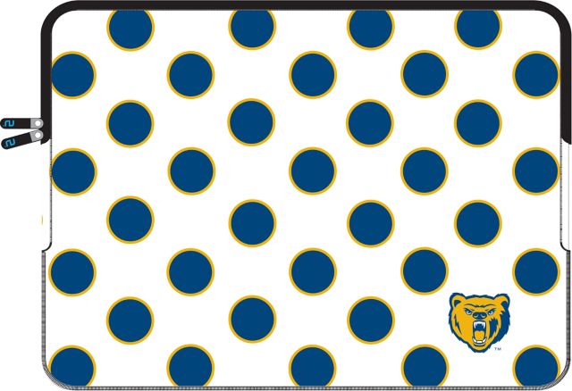 University of Northern Colorado Logo Neoprene Laptop Sleeve 13'' - Polka Dot