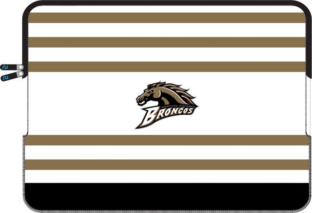 Western Michigan University Logo Neoprene Laptop Sleeve 13'' -Stripe