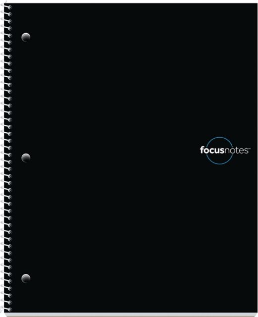 FocusNotes 1-Sub Notebooks use a 3-step strategy Cornell Note-Taking System.    Note, cue and summary sections, 100 Sheets