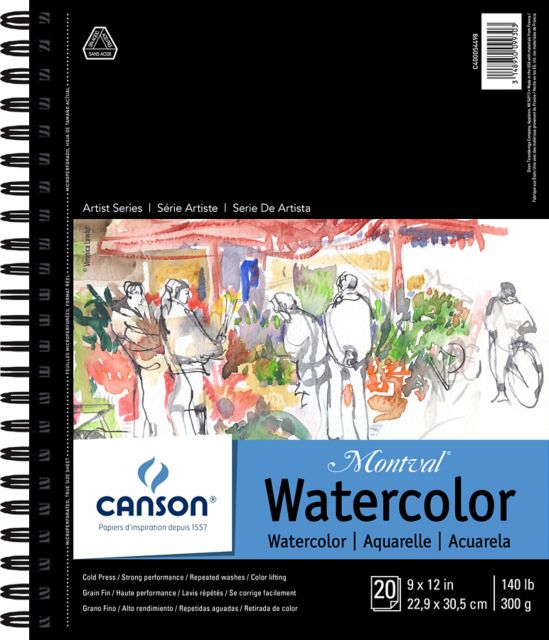 ARTST SERIES PAD WATERCOLOR 9X12