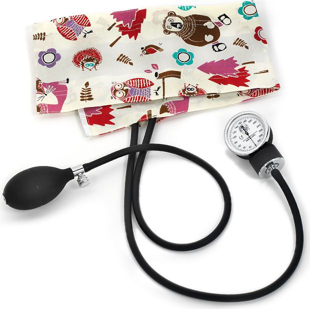 PREMIUM ADULT SPHYGMOMANOMTER IN BOX-WOODSY ANIMALS CREAM