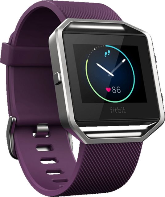 Fitbit Blaze Smart Watch Plum Silver Large - ONLINE ONLY