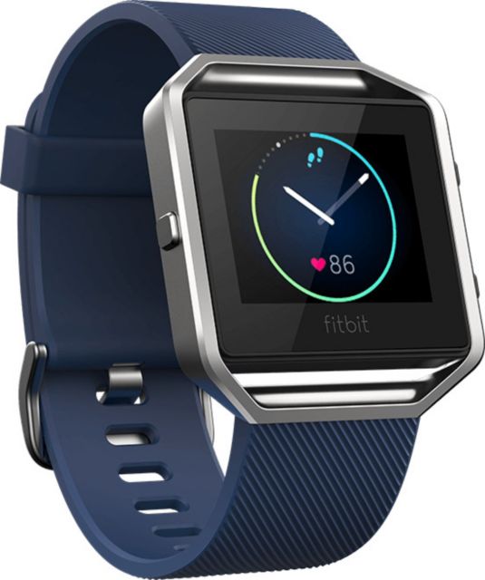 Fitbit Blaze Smart Watch Blue Silver Small - ONLINE ONLY