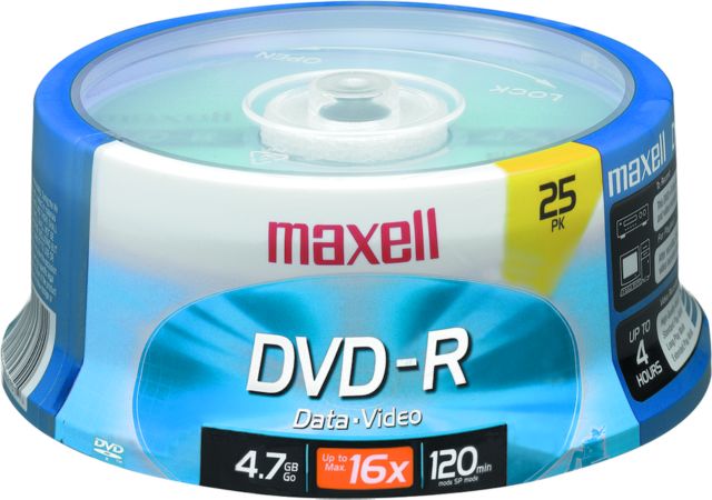Maxell DVD-R Recordable Disk 16x Gold 4.7GB