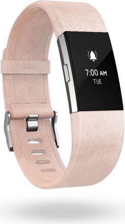 Fitbit Charge 2, Accessory Band, Leather, Blush Pink Small